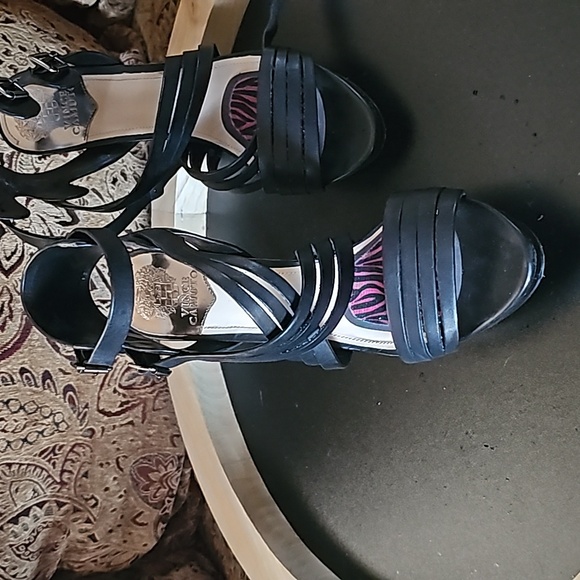 Vince Camuto Leather Strap Heels - Picture 12 of 16